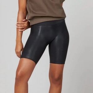 Abercrombie & Fitch Faux Leather Biker Shorts